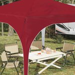 vidaXL Tente de fête pop-up 290 x 290 x 245 cm Bordeaux