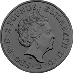 Pièce de monnaie en Argent 2 Pounds g 31.1 (1 oz) Millésime 2022 Burning Myths and Legends LITTLE JOHN
