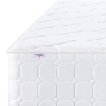 vidaXL Matelas à ressorts ensachés dureté moyenne 200x200 cm
