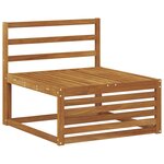 vidaXL Ensemble de canapés d'extérieur 9 pc Naturel