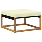 vidaXL Pouf d'Extérieur Bois d'Acacia Massif Naturel