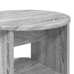 vidaXL Meuble d'appoint Gris Sonoma Ø40 x 50 cm Bois d’ingénierie