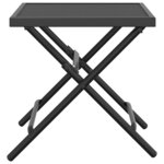 vidaXL Table de jardin pliable anthracite 38x38x38 cm Treillis d'acier