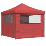 vidaXL Tente de fête 292 x 292 x 315 cm Bordeaux Tissu Oxford