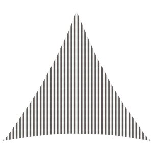 vidaXL Voile d'ombre 6 x 6 x 6 m HDPE Triangulaire Gris clair et blanc