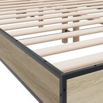vidaXL Cadre de lit sans matelas chêne sonoma 140x200 cm