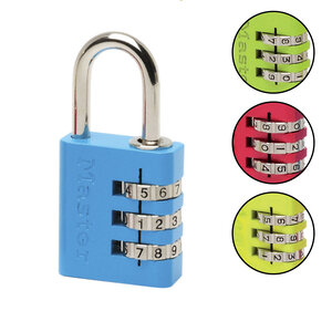 Cadenas à Combinaison Programmable en Aluminium  Couleur Aléatoire  3 x 6 5 x 1 3 cm