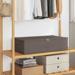 vidaXL Boîte de rangement 24 Pièces Gris 70 x 40 x 18 cm Tissu intissé