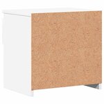 vidaXL Tables de chevet 2 Pièces Blanc 40x30x39 cm Aggloméré