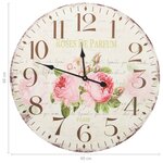 Vidaxl horloge murale vintage fleur 60 cm