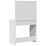 vidaXL Table de vanité avec lumières LED - Blanc  78 5 x 41 x 135 cm