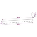 vidaXL Lambrequin de rechange pour 2 5 m Anthracite Polyester