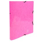 Classeur À Élastiques 2 Anneaux 15mm Iderama - A4 - Rose - X 20 - Exacompta