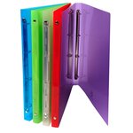 Classeur Polypro souple 4 anneaux 15 mm dos 20 mm A4 CRYSTAL COLOURS Aléatoire EXACOMPTA
