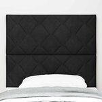 vidaXL Tête de Lit LED avec des lumières à LED Noir 100 cm Velours