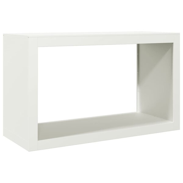 vidaXL Portant de bois de chauffage blanc 100x40x60 cm acier