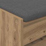 vidaXL Banc d'entrée avec coussin Chêne artisanal 103 x 38 x 45 cm