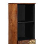 vidaXL Buffet marron miel 38 x 33.5 x 160 cm Bois de manguier massif