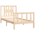 vidaXL Cadre de lit sans matelas bois massif de pin 100x200 cm