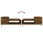 vidaXL Table basse Chêne marron 100x50x45 cm Bois d'ingénierie
