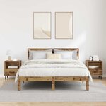 vidaXL Cabinet de chevet 2 Pièces Bois ancien 40 x 35 x 47.5 cm