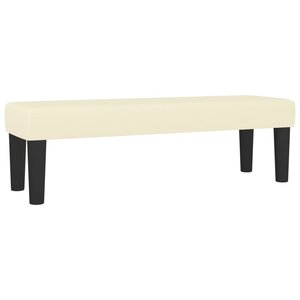 Banc banquette 100 x 30 x 30 cm synthétique crème 02_0010477
