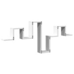 vidaXL Étagère murale blanc 104 5x10x43 cm bois d'ingénierie