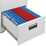 vidaXL Classeur Gris clair 46x62x72 5 cm Acier