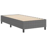 vidaXL Cadre de lit plateforme Gris clair 90 x 200 cm tissu