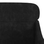 vidaXL Fauteuil Noir 63x76x80 cm Velours