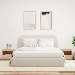 vidaXL Tables de chevet et lumières LED 2 Pièces chêne sonoma 50x40x45 cm