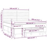 vidaXL Sommier à lattes de lit et matelas Vert foncé 160x200cm Velours