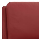 vidaXL Fauteuil de massage Rouge bordeaux Similicuir