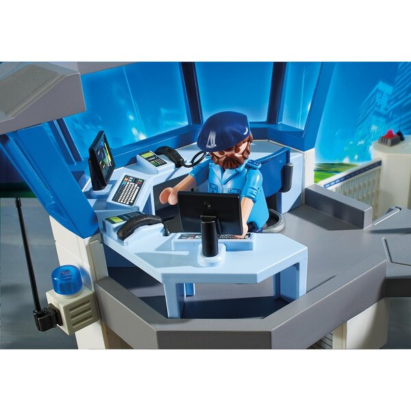 Lot Playmobil Pièce De Commissariat De Police 6919 Avec Table - Figurines Et Accessoires - Occasion