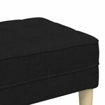vidaXL banc Noir 113 x 57 x 39 cm tissu