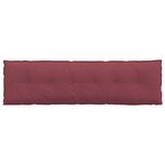 vidaXL Coussin de Dos Bordeaux 180 x 19 x 50 cm tissu