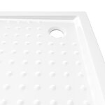 vidaXL Receveur de douche avec picots Blanc 90x90x4 cm ABS