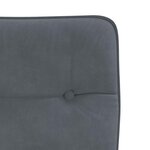 vidaXL Chaises à manger lot de 6 gris foncé velours