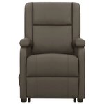 vidaXL Fauteuil Gris Similicuir