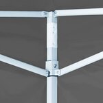 vidaXL Tente de réception escamotable avec 4 parois 3x3 m Anthracite