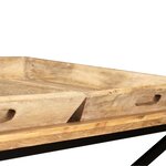 Vidaxl table basse bois de manguier massif 110 x 55 x 42 cm