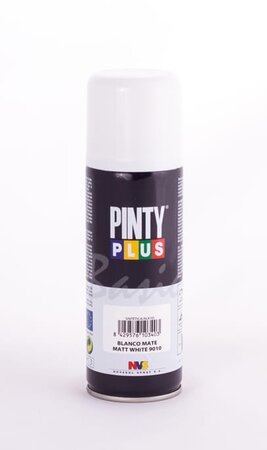 Peinture spray Acrylic Mat 400ml Blanc Pur Mat RAL 9010 - Pinty Plus