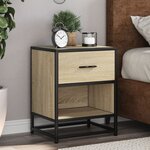 vidaXL Table de chevet chêne sonoma 40x31x50 cm bois d’ingénierie