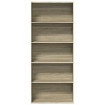 vidaXL Bibliothèque chêne sonoma 80x30x189 cm bois d'ingénierie