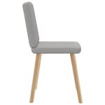 vidaXL Chaises à manger lot de 4 gris nuage tissu