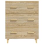 vidaXL Buffet Chêne sonoma 70x34x90 cm Bois d'ingénierie