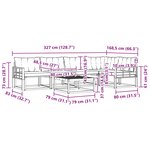 vidaXL Ensemble de canapés d'extérieur 6 Pièces Blanc et Beige