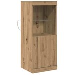 vidaXL Buffet LED Chêne artisanal 41 x 37 x 100 cm Bois d'ingénierie