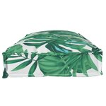 vidaXL Set de coussins de palette 2 Pièces Motif feuille 100 x 40 x 8 cm