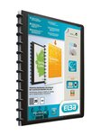 Porte-documents à spirale Vario-zipp avec 20 pochettes A4 Noir ELBA